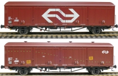 Exact-Train EX20822 - H0 - 2-tlg. Set Gedeckter Güterwagen Köln Eifeltor, NS, Ep. IVb